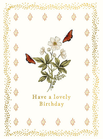 Lovely Birthday Butterflies Greetings Card