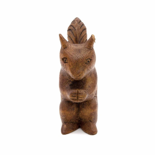 Hand Carved Wooden Squirrel