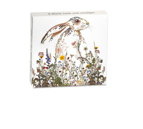 Wildflower Hare Mini Notecard Wallet