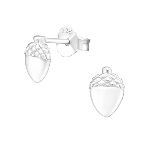Acorn Sterling Silver Stud Earrings