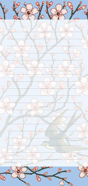 Almond Blossom and Swallow Magnetic Notepad