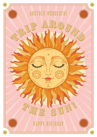 Another Trip Around the Sun Birthday Greetings Card