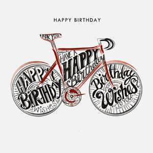 Happy Birthday Bike Card