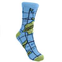 Medium Globe Trotter Bamboo Socks, Uk Size 3-7, Fair Trade, Code GLM