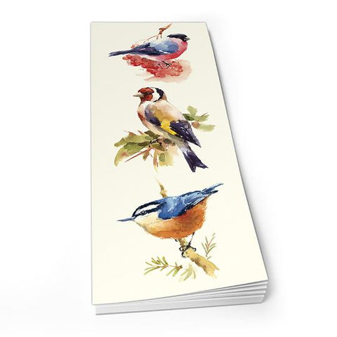 Bullfinch, Goldfinch, Nuthatch Magnetic Notepad