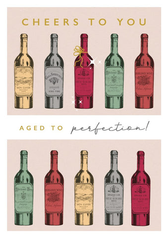Aged to Perfection Greetings Card