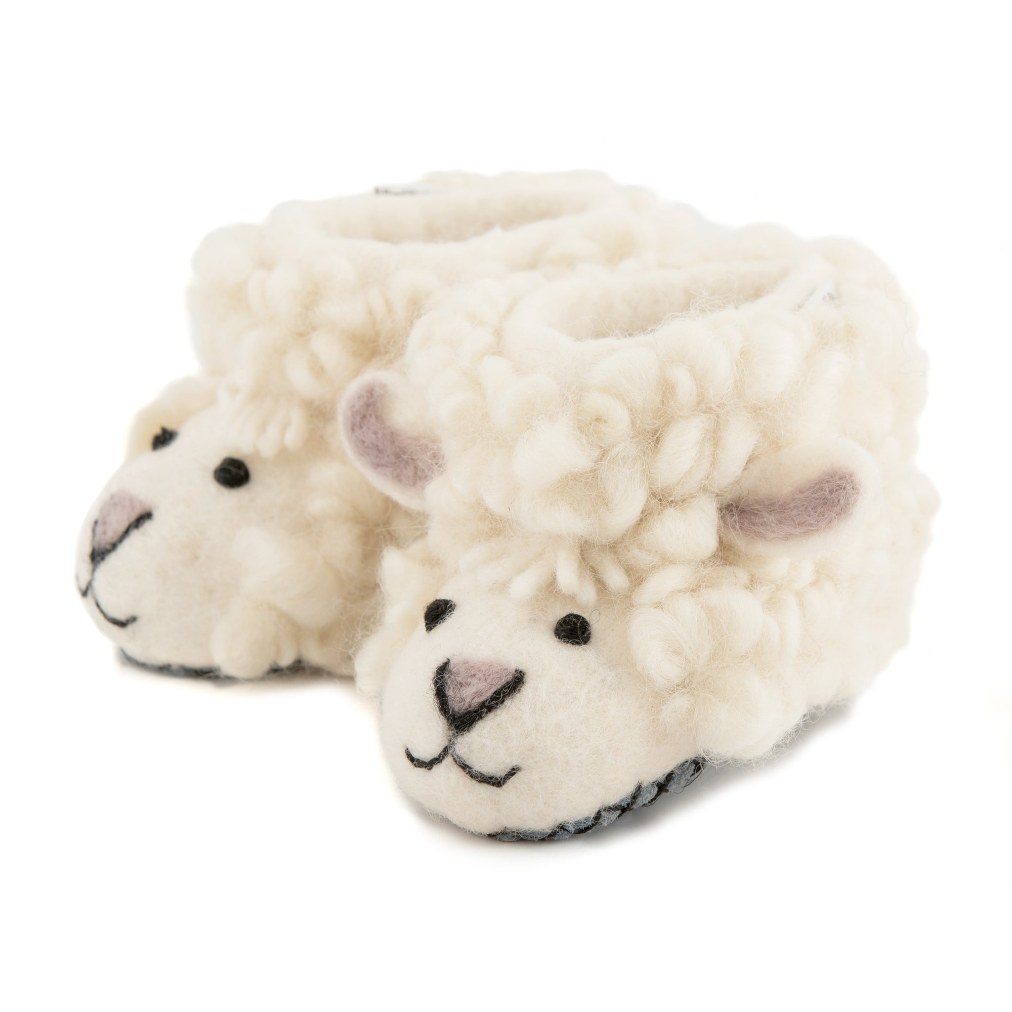 Kids' Shirley Sheep Felt Slippers