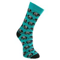 Medium Blue Elephant Bamboo Socks, Uk Size 3-7, Fair Trade, Code BEM