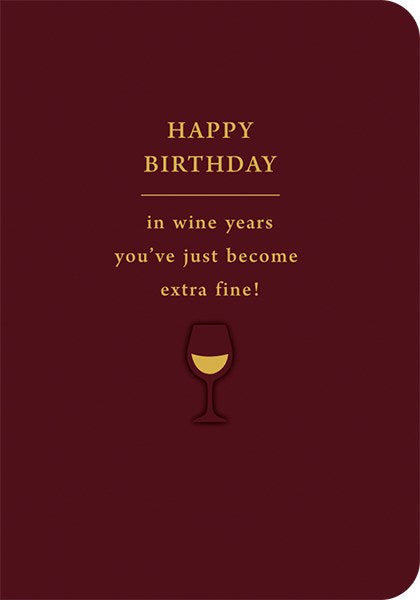 Happy Birthday Fine Wine Card