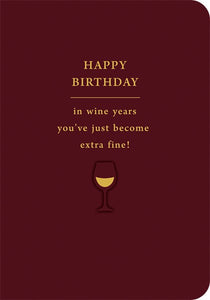 Happy Birthday Fine Wine Card