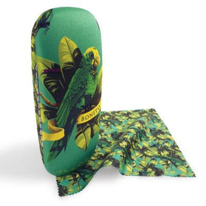 Frida Kahlo Parrot Glasses Case and Lens Cloth