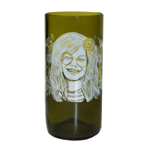Janis Joplin Tumbler Glass