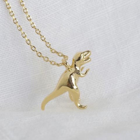 T-Rex Necklace in Gold
