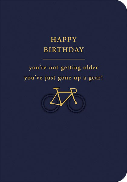Gone Up A Gear Birthday Card