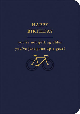 Gone Up A Gear Birthday Card