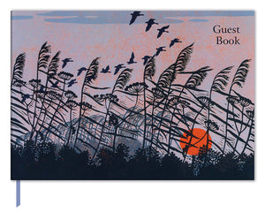 Sunset Flight Wedding Party Guest Book