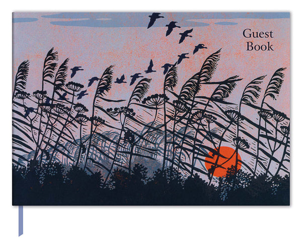Sunset Flight Wedding Party Guest Book