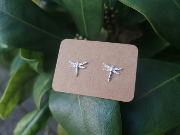 Dragonfly Sterling Silver Stud Earrings