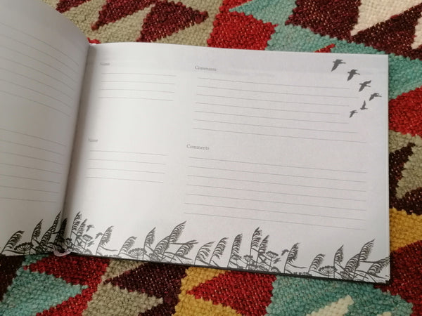 Sunset Flight Wedding Party Guest Book