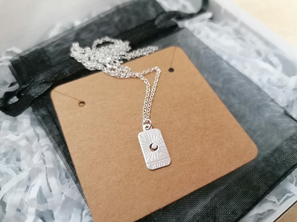 Tiny Moon Silver Pendant
