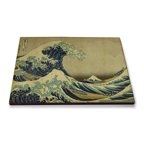 Kanagawa Wave Wooden Magnet