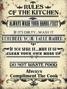 Rules of The Kitchen Magnet