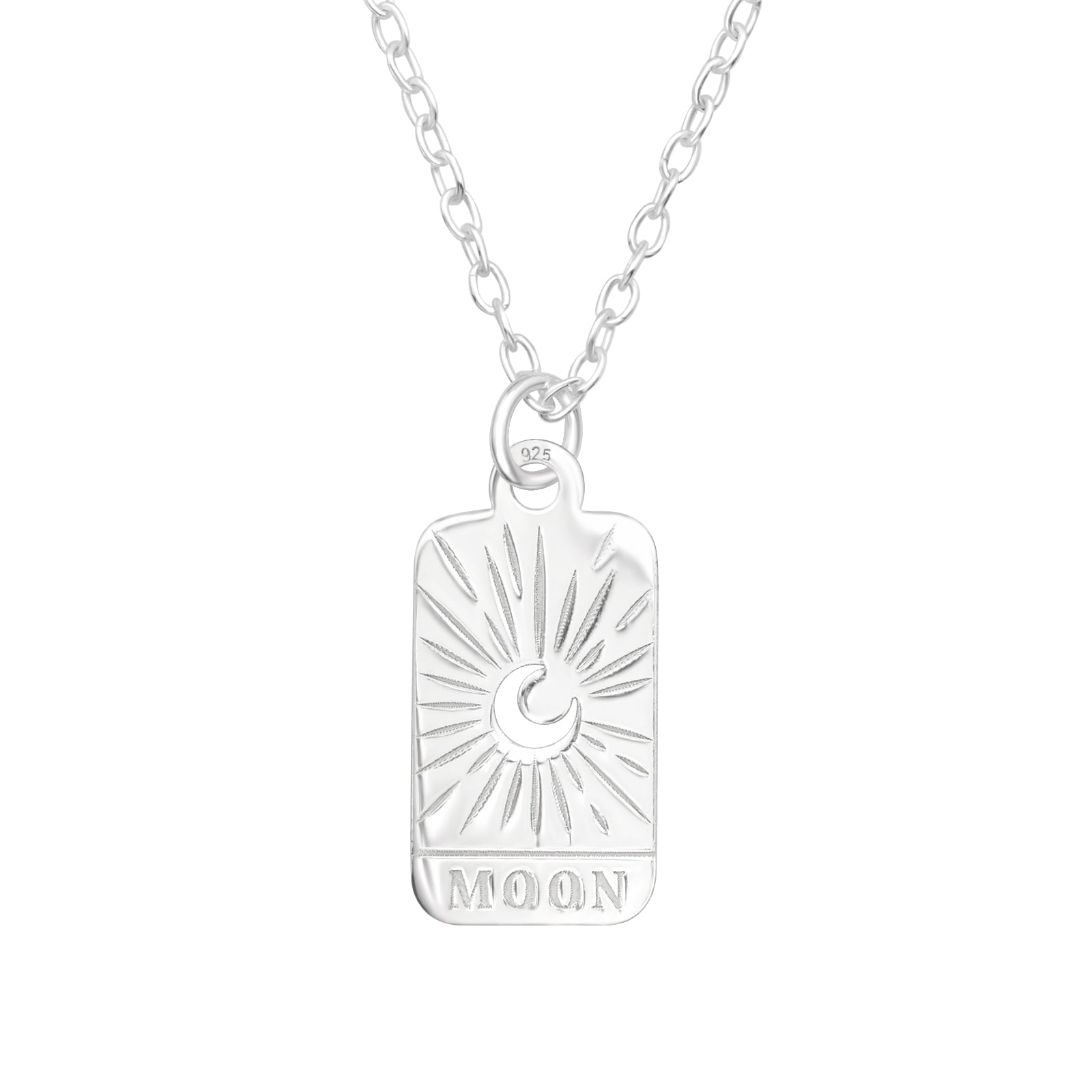 Tiny Moon Silver Pendant