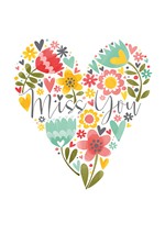 Miss You Greetings Card
