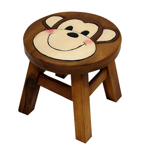 Monkey Wooden Stool