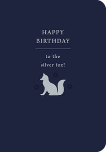 Silver Fox Greetings Card