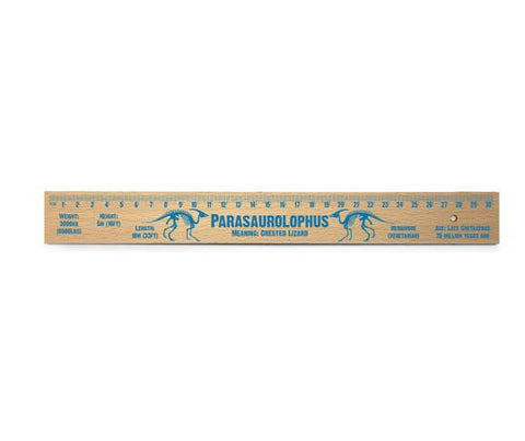 Parasaurolophus Wooden Ruler