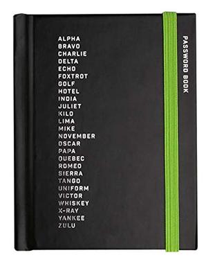 Password Book Black Phonetic