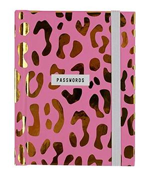 Password Book Leopard Print