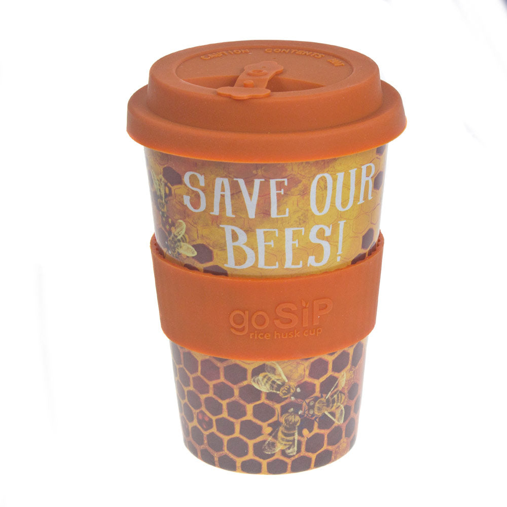Save our Bees Rice Husk Travel Cup