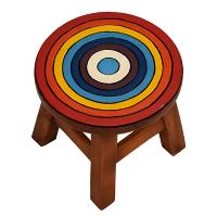 Rainbow Wooden Stool