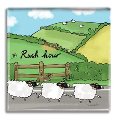 Rush Hour Sheep Magnet