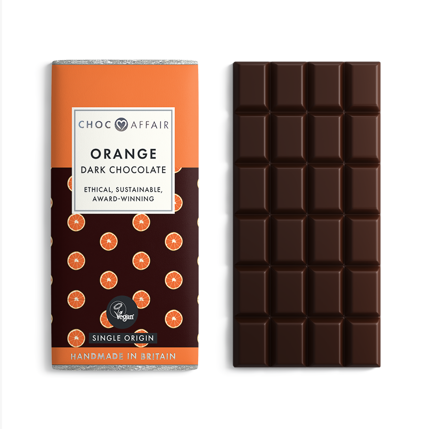 Orange Dark Chocolate Bar Vegan 90g