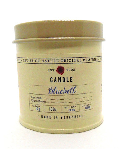 Small Bluebell Candle in a Tin 100g