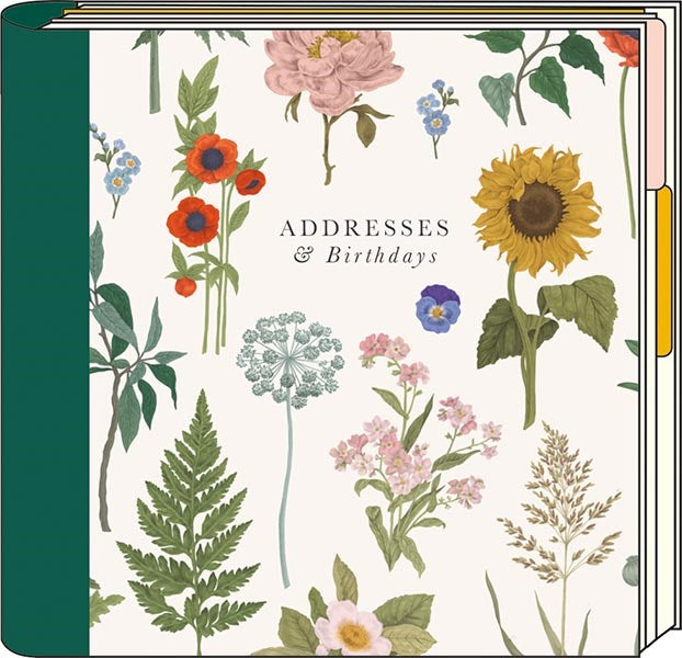 Floral Addresses & Birthdays Book