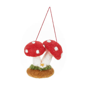 Magical Felt Toadstools Decoration