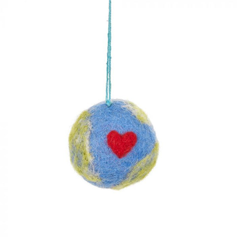 Love Your Planet Felt Decoration