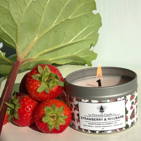 Strawberry & Rhubarb Soy Candle