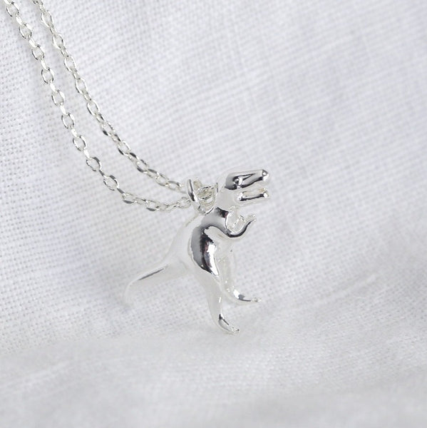 T-Rex Necklace in Silver