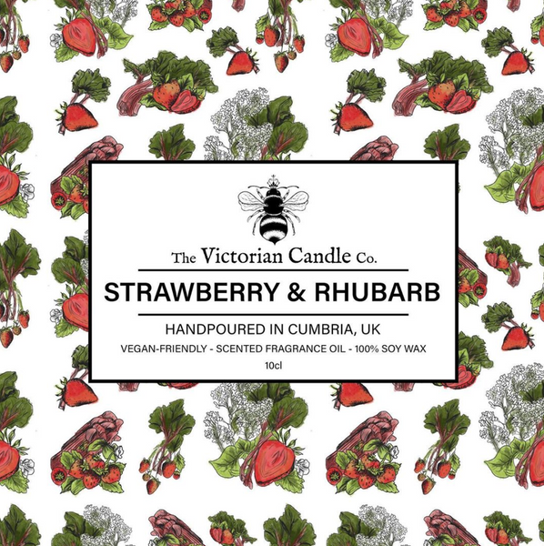 Strawberry & Rhubarb Soy Candle