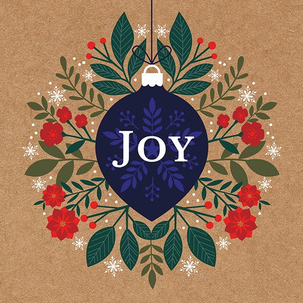 Joy Noel Christmas Card Wallet of 10 with 2 designs